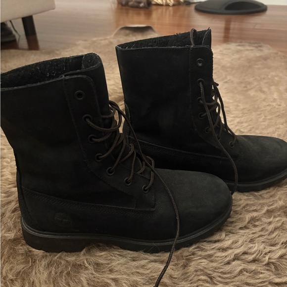 Black Timberland Boots - Picture 3 of 5